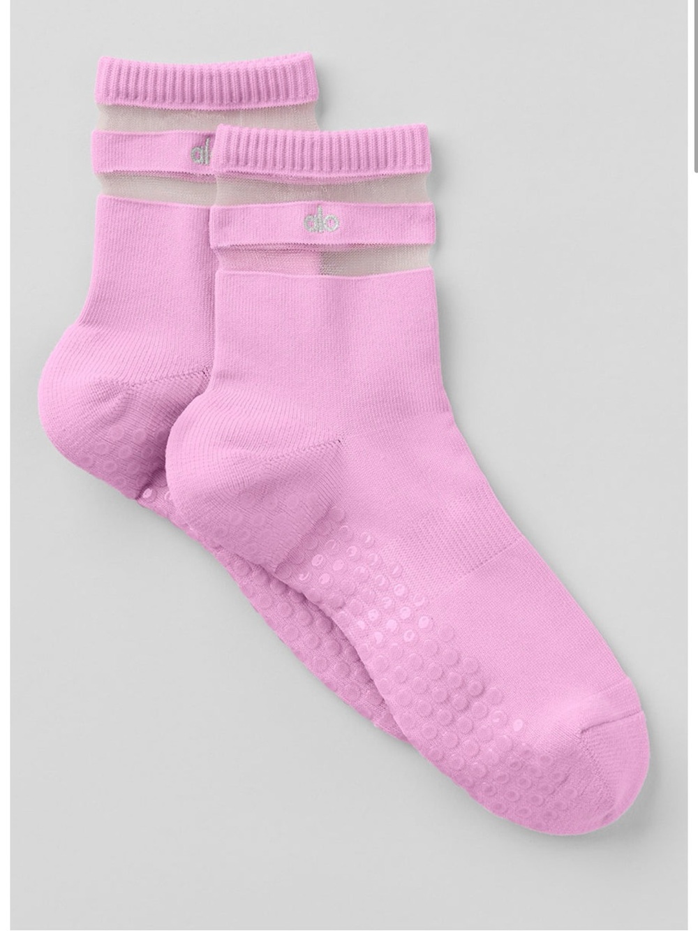alo Women's Pulse Grip Sock - Pink